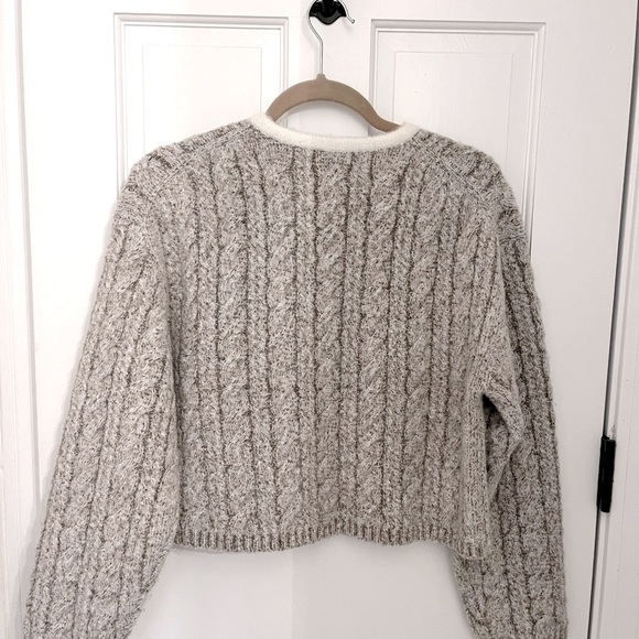 J.Crew Cable Knit Sweater Jacket - Picture 6 of 6
